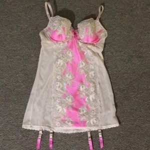 NWT Victoria’s Secret Sparkly Pink Negligee 34B XS